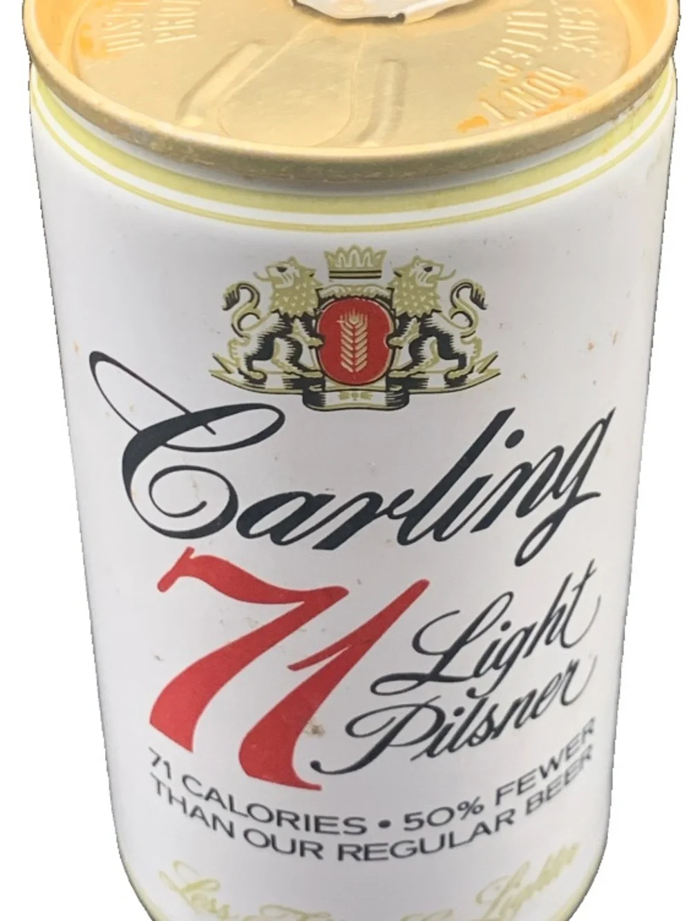 Vintage Beer Can Carling 71 Light Pilsner Beer Pull Tab Empty